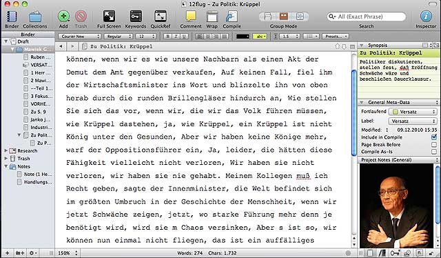 Scrivener & Co: Textverarbeitung für Autoren