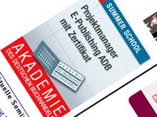 Summer School der Akademie des Deutschen Buchhandels bildet »Projektmanager E-Publishing« aus