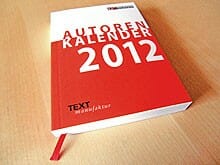 Endlich: Das Jahr 2012 hat wieder einen Autorenkalender