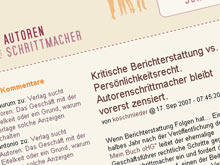 Weblog-Provider blog.de entfernt Beiträge nach Beschwerde eines ***