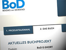 Screenshot: BoD Produktauswahl