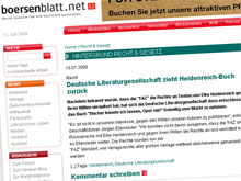 Nach Elke Heidenreich jetzt auch Börsenblatt des Deutschen Buchhandels von Zuschussverlag instrumentalisiert [Nachtrag]