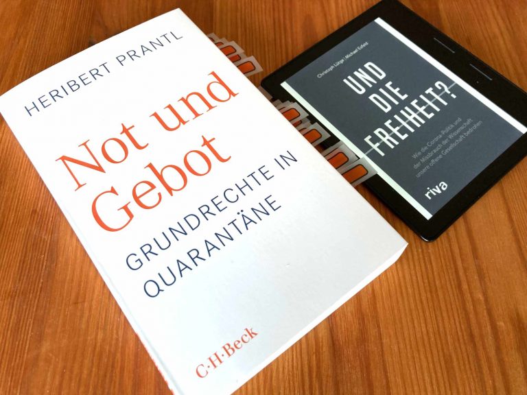 Heribert Prantl: »Not und Gebot« und Christoph Lütge, Michael Esfeld: »Und die Freiheit?«