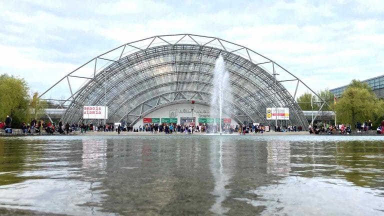 Die Glashalle der Leipziger Buchmesse
