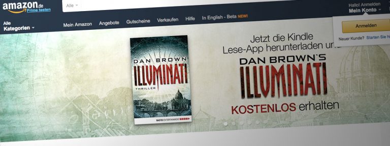 Illuminati gibt es eine Woche bei Amazon als E-Book gratis