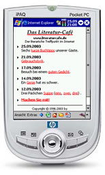 Das literaturcafe.de ist wieder mobil