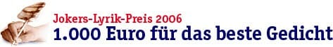 Das Café unterstützt den Jokers-Lyrikpreis