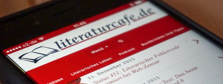 literaturcafe.de auf dem Smartphone