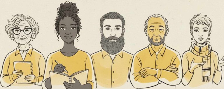 Die Gewinner des Literaturnobelpreises 2025, wie die KI sie sieht (Erstellt mit Gemini)