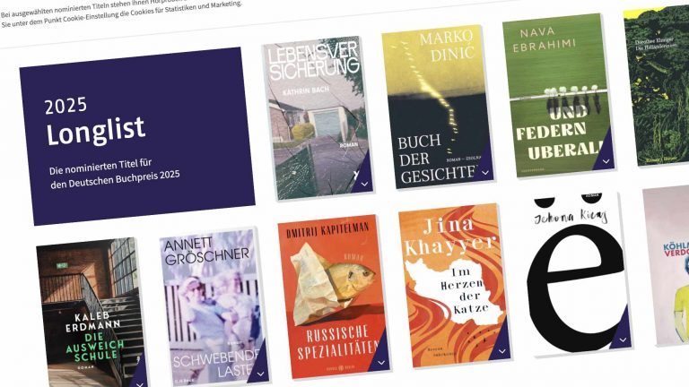 Longlist Deutscher Buchpreis 2025