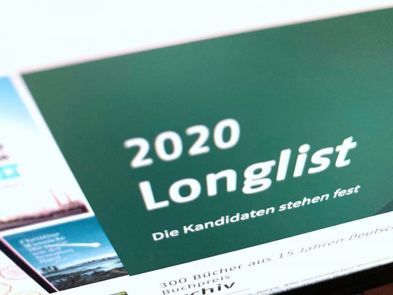 Die Longlist zum Deutschen Buchpreis 2020