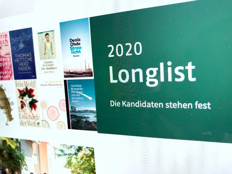 Die Longlist zum Deutschen Buchpreis 2020 wurde verkündet