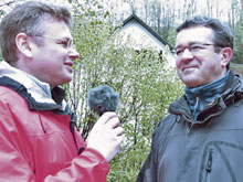 Wie ich einmal mit Manuel Andrack wanderte, er länger auf der Strecke blieb und wir ein Interview führten 1