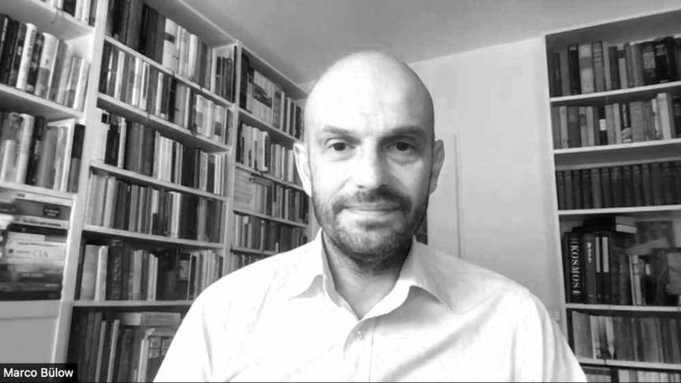 Marco Bülow beim Gespräch mit dem literaturcafe.de im Jahre 2021