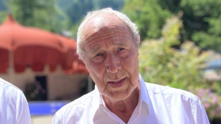 Michael Krüger, Autor, Lyriker und ehemalige Verleger des Hanser Verlags, wurde beim 3. Literaricum Lech 2023 als erster »Poeta Laureatus« ausgezeichnet (Foto: Tischer)