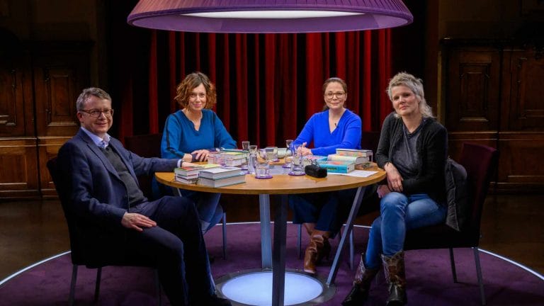 Die Quartett-Besetzung vom 2. Februar 2024 (von links): Adam Soboczynski, Eva Menasse, Thea Dorn, Svenja Flaßpöhler (Foto: ZDF/Svea Pietschmann)