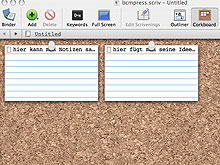 Schreibsoftware Scrivener