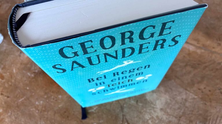 George Saunders; Frank Heibert (Übersetzung): Bei Regen in einem Teich schwimmen.