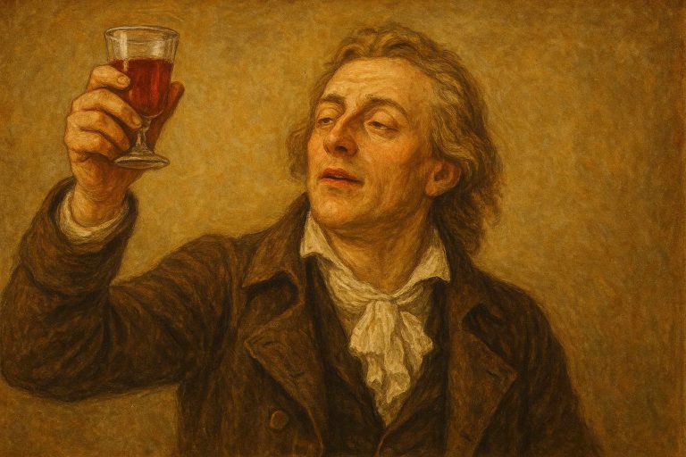 Fritz trinkt Punsch (KI-generiert)