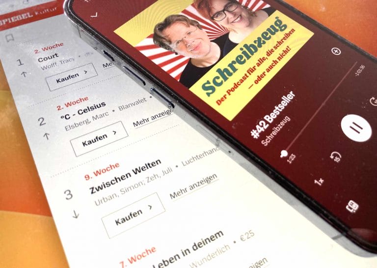 Schreibzeug-Podcast mit Diana Hillebrand und Wolfgang Tischer über Bestseller