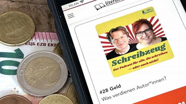 Schreibzeug-Podcast mit Diana Hillebrand und Wolfgang Tischer übers Geld