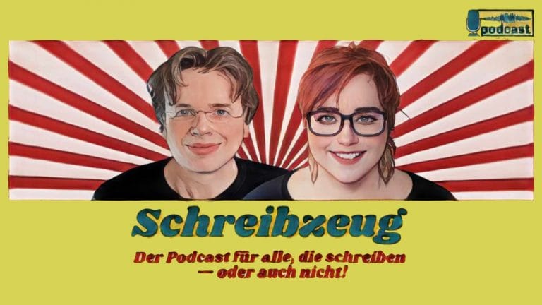 Alles besser und schöner? KI-verändertes Logo des Schreibzeug-Podcast