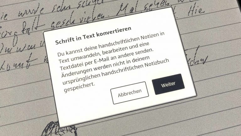 Schrift in Text konvertieren: Beim Scribe leider nur via Amazons-Webserver