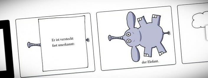 Das Kindle-Kinderbuch »Wer ist unterm Tisch versteckt?«