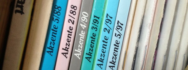 Ältere Ausgaben von Literaturzeitschriften