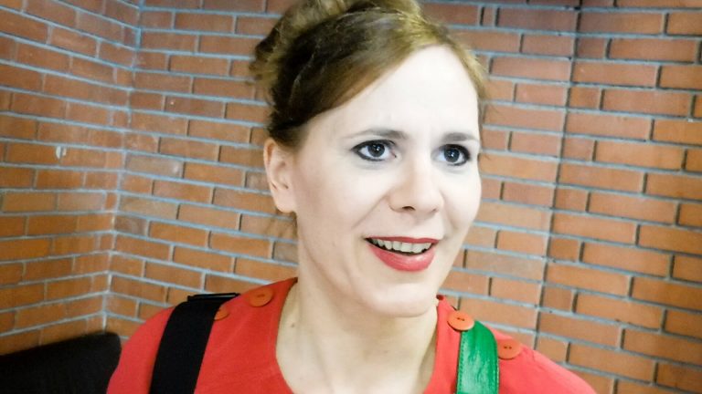 Erleichtert: Monique Schwitter nach der Lesung