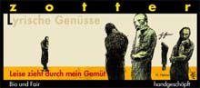 Lyrische Schokolade für den Buchhandel